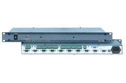 Kramer VP-108 Усилитель-распределитель 1:8 сигналов VGA и звуковых сигналов с функцией отключения выходов, 400 МГц (VGA + AUDIO; 19" Rack)