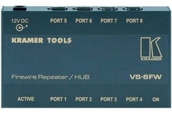 Kramer VS-8FW 8-ми портовый репитер / концентратор Firewire, до 400 Мбит/с (FIREWIRE; Tools)